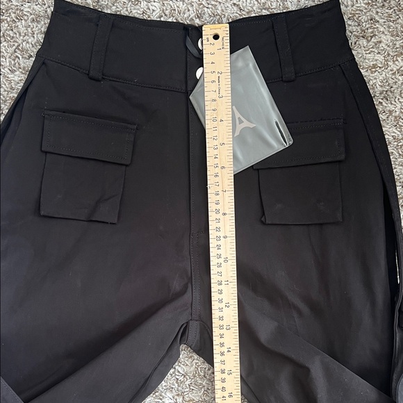 NWT MANIERE DE VOIR Carpenter Cargo Trousers Black Pants in Size 4 - Picture 13 of 16